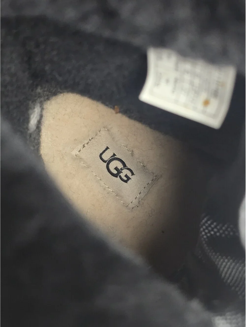 UGG TAHOE Boots Black Leather Sheepskin Waterproof Cold Weather Snow men's US 9